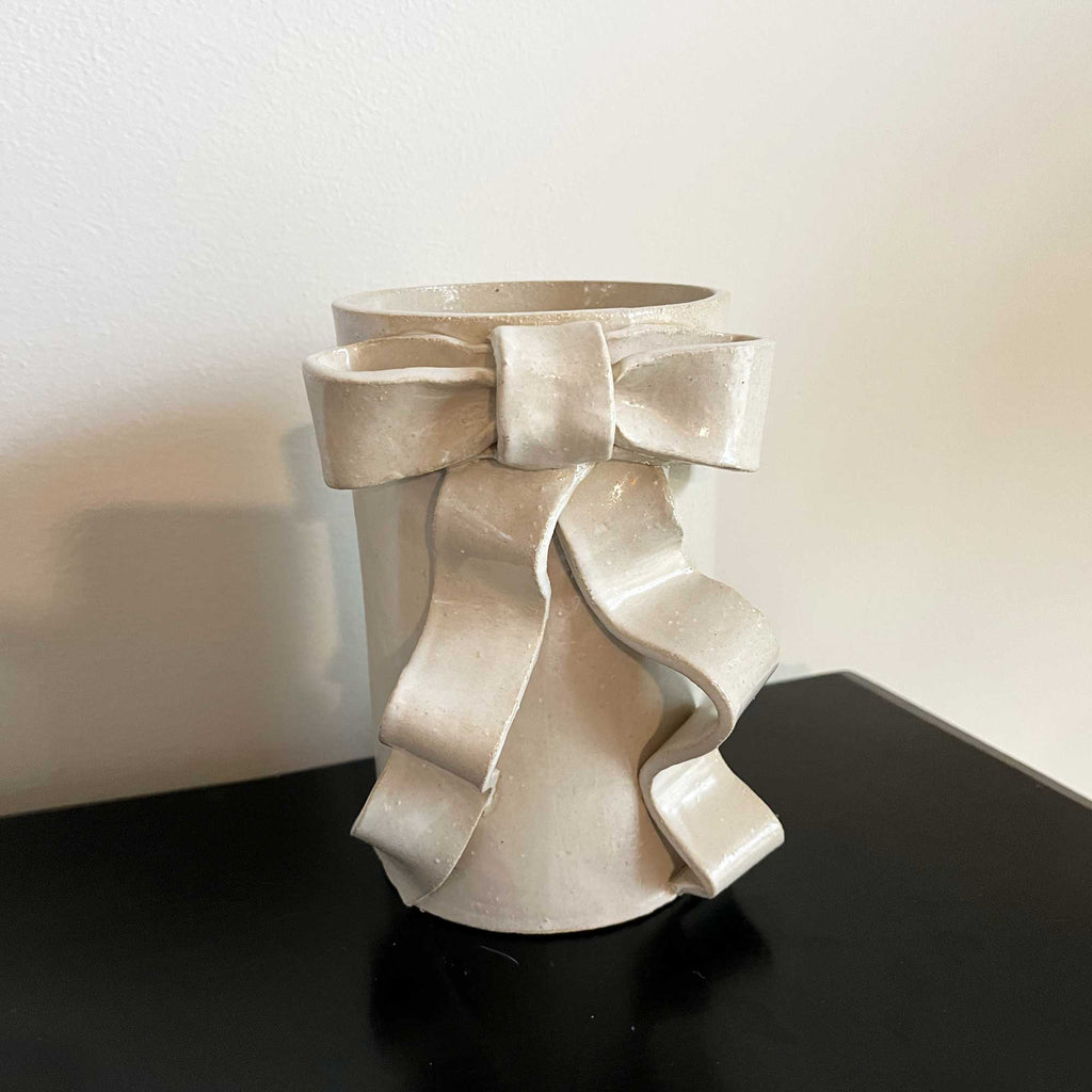 Ribbon Bow Vase - Large