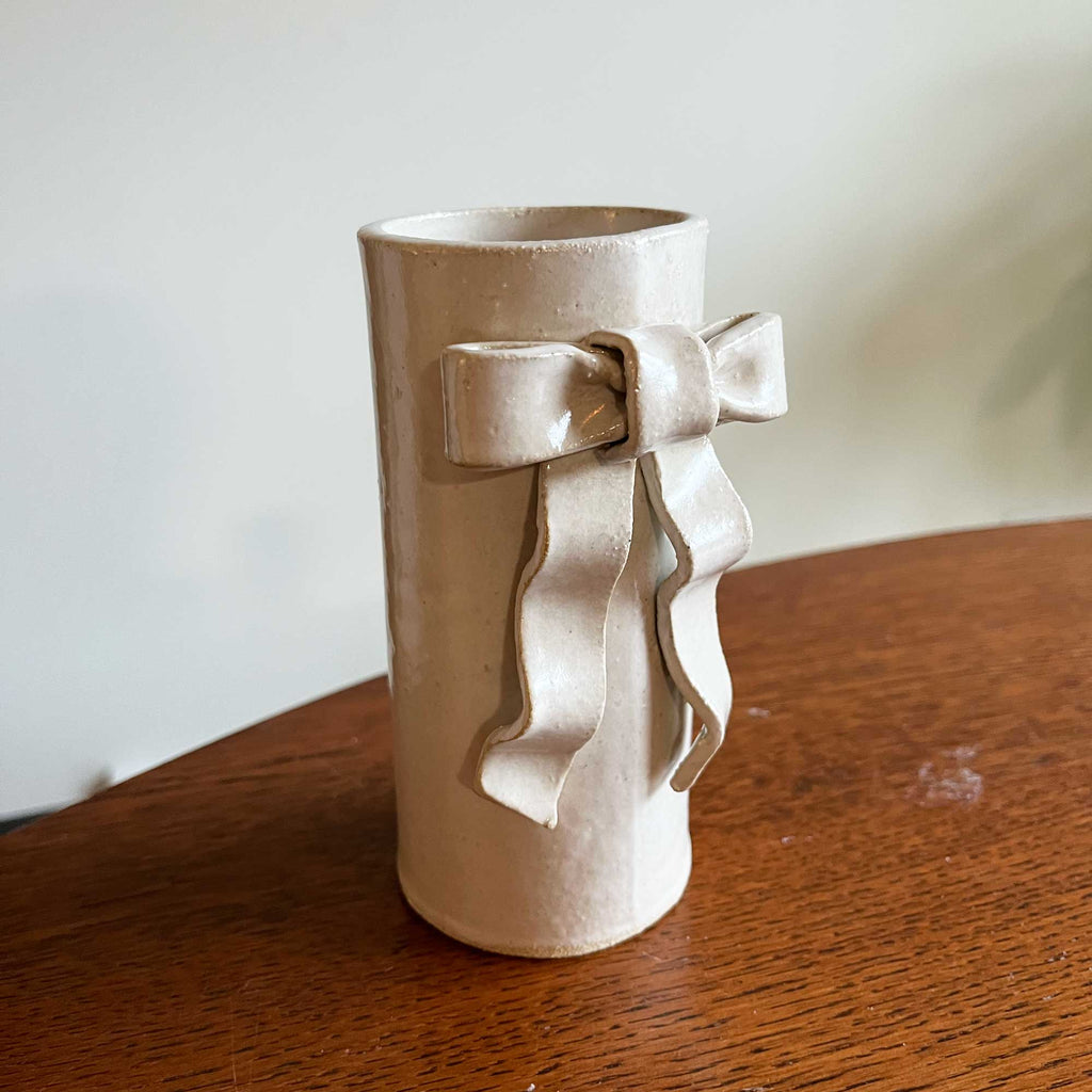 Ribbon Bow Vase - Small