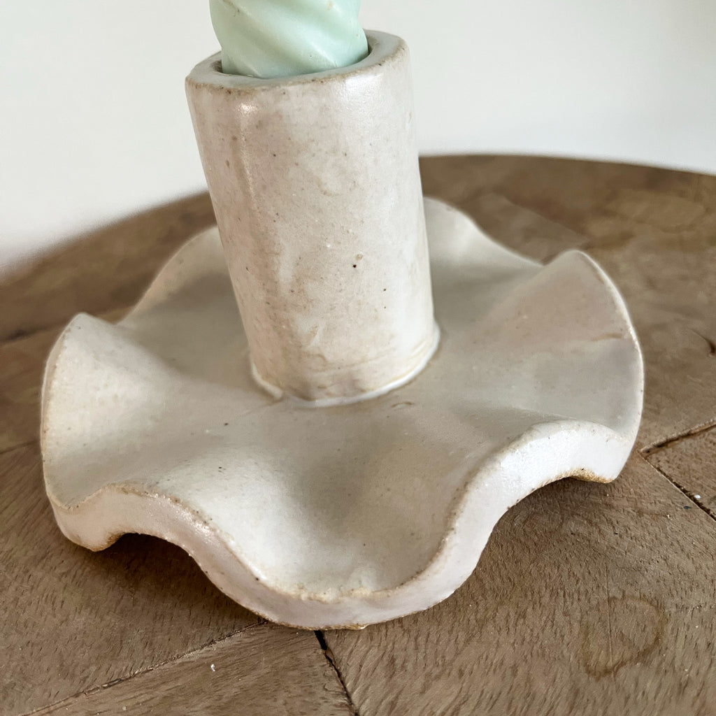 Jumbo Chunky Ruffle Candle Holder