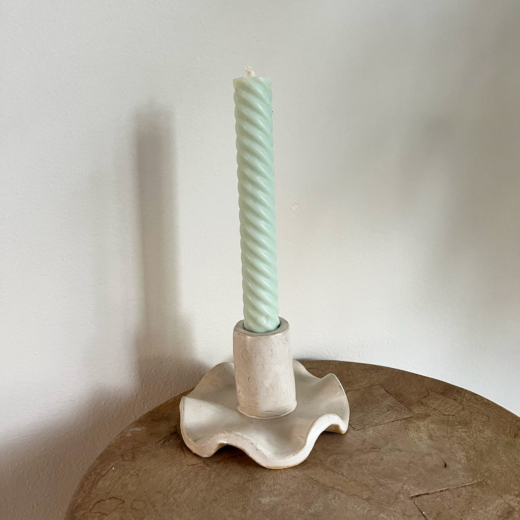 Jumbo Chunky Ruffle Candle Holder