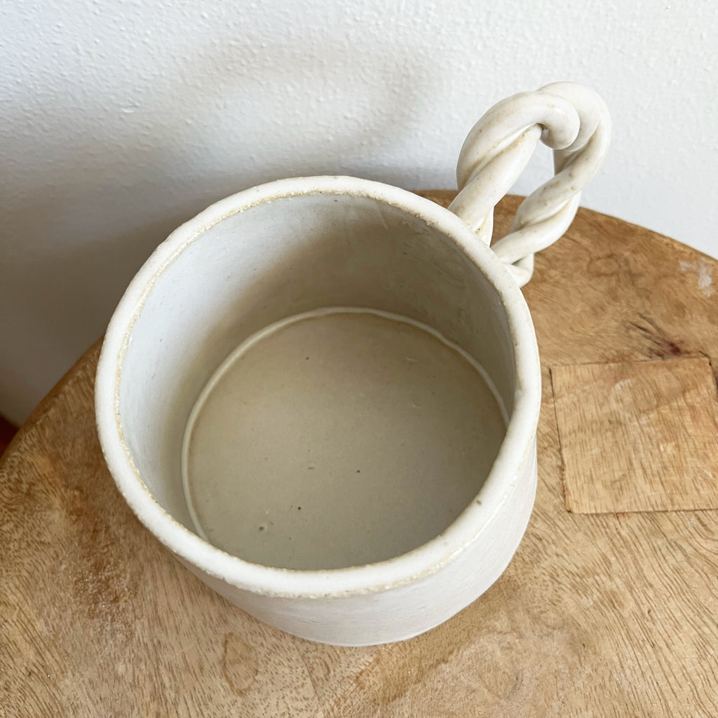WHOLESALE Braid Handled Mug