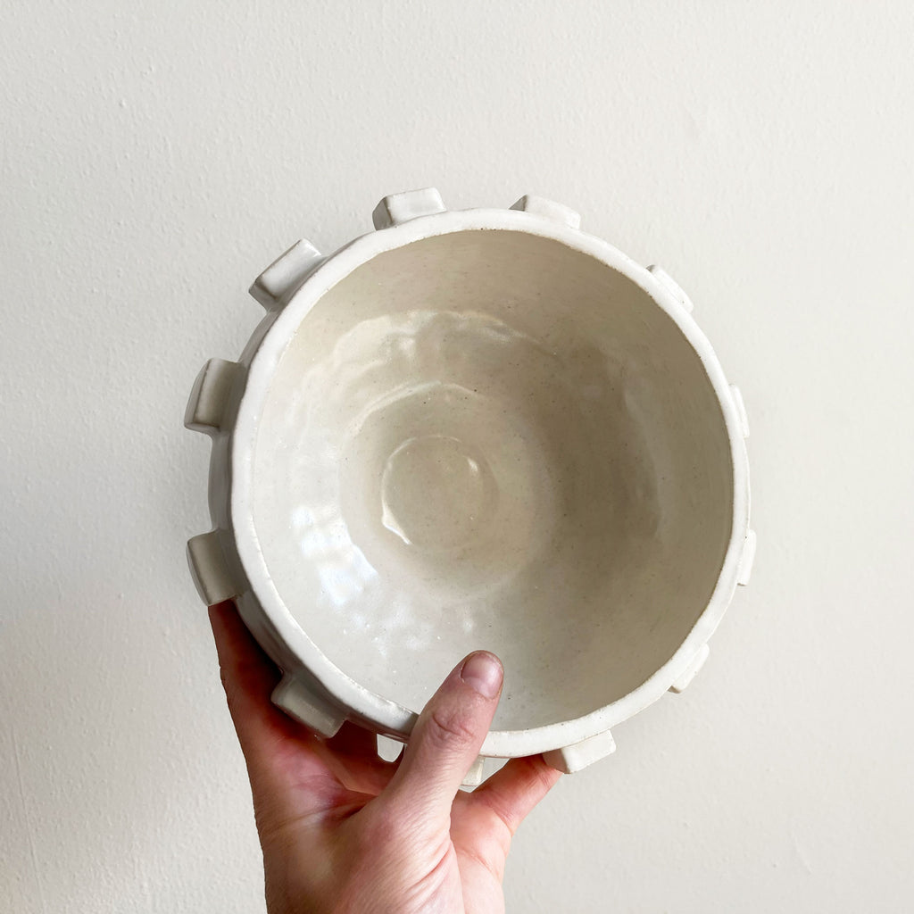 Cubed Bowl - White