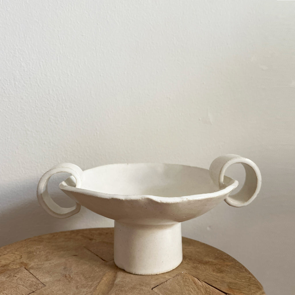 Handled Pedestal Dish