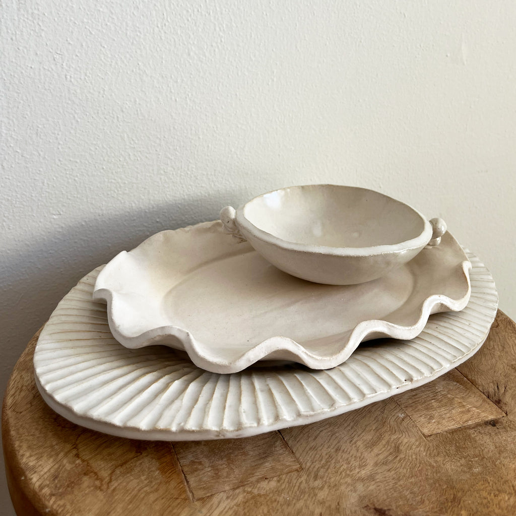 WHOLESALE Ruffle Edge Platter