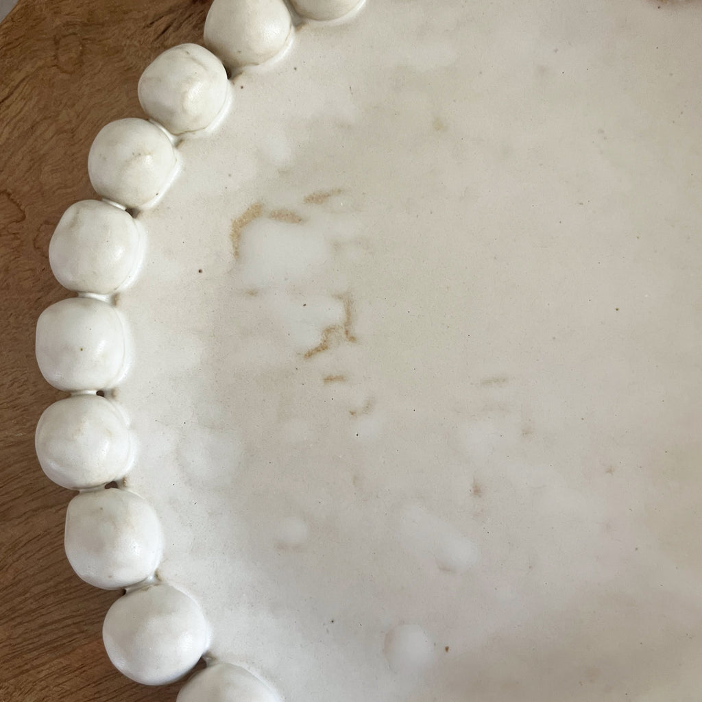 Oops! Beaded Rim Plate - Medium
