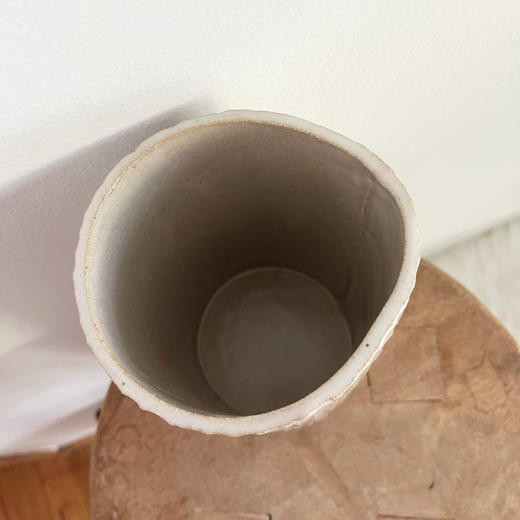OOPS! Tall Ribbed Vase