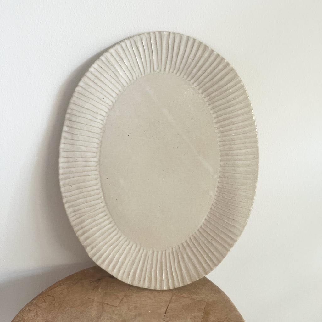 Oops! Ribbed Edge Platter - Wide