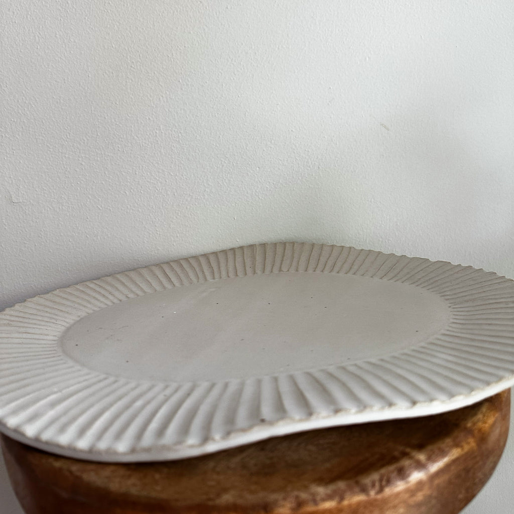 Oops! Ribbed Edge Platter - Wide