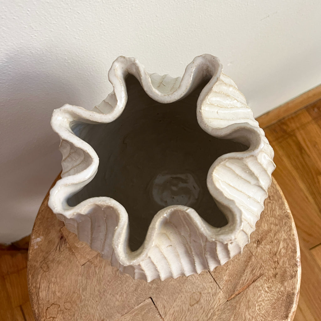 Organic Carved Vase