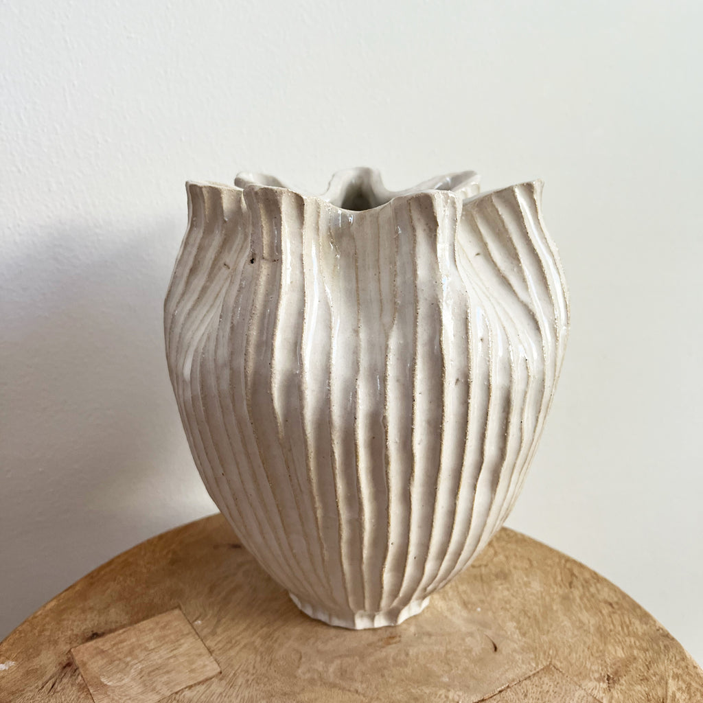 Organic Carved Vase