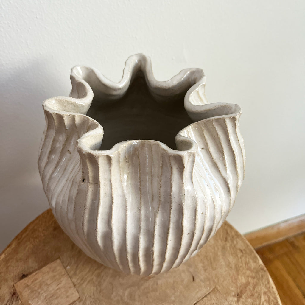 Organic Carved Vase