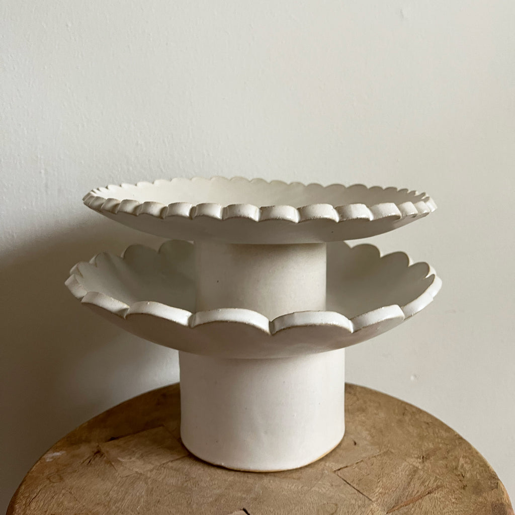 WHOLESALE Scalloped Pedestal Bowls