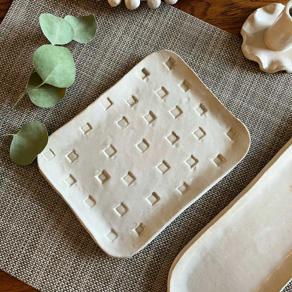 Pressed Squares Tray