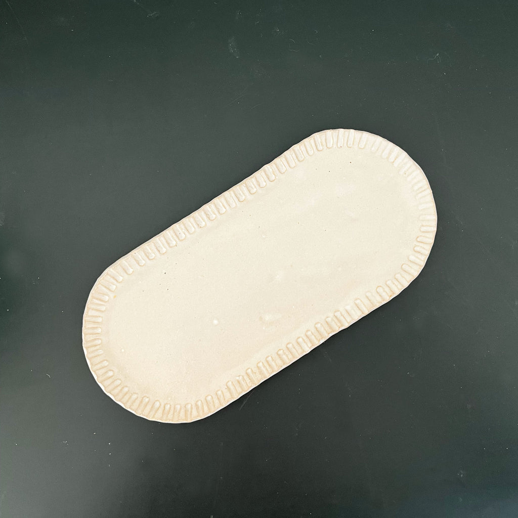 Pill-shaped Decorative Tray