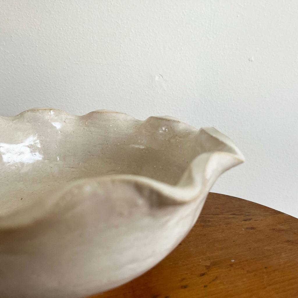 Ruffle Edge Bowl - White | Salto Workshop