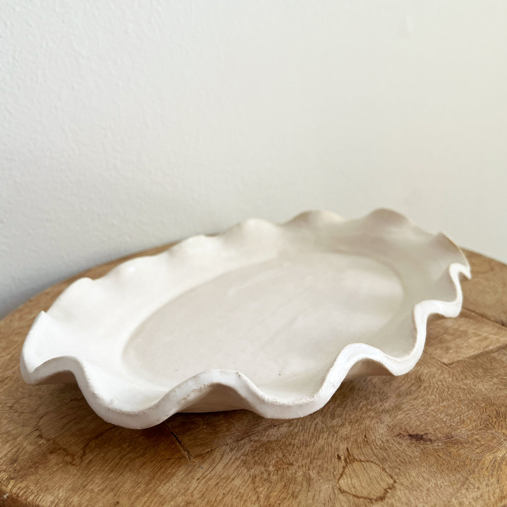 WHOLESALE Ruffle Edge Platter