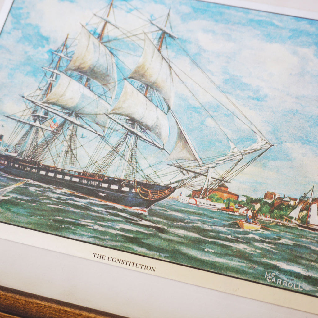 vintage ship etchings