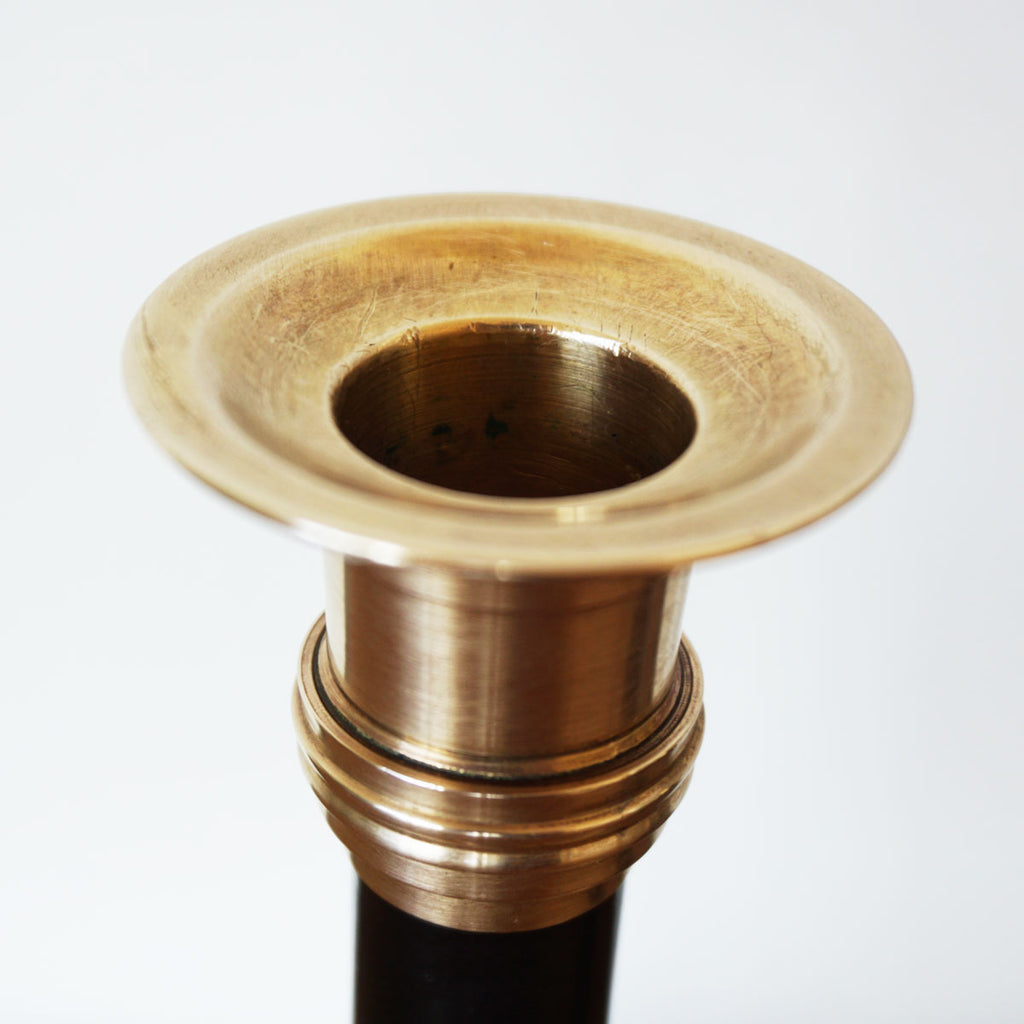 brass mid-century candlestick