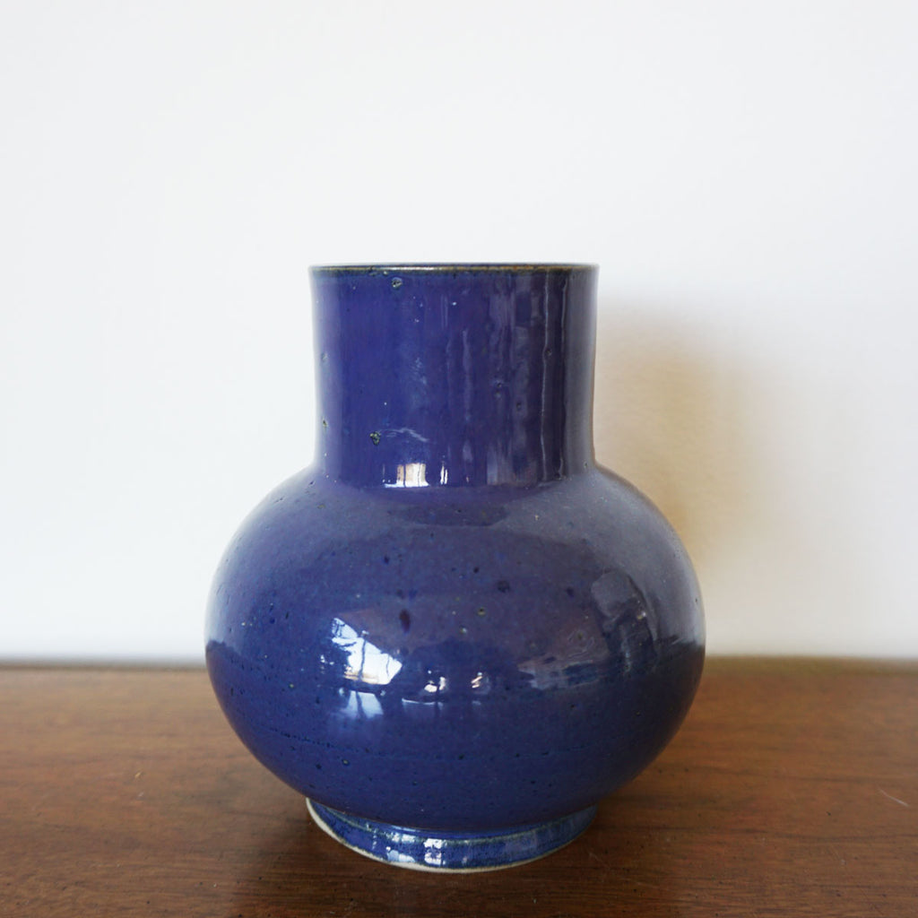 Small Vintage Blue Vase