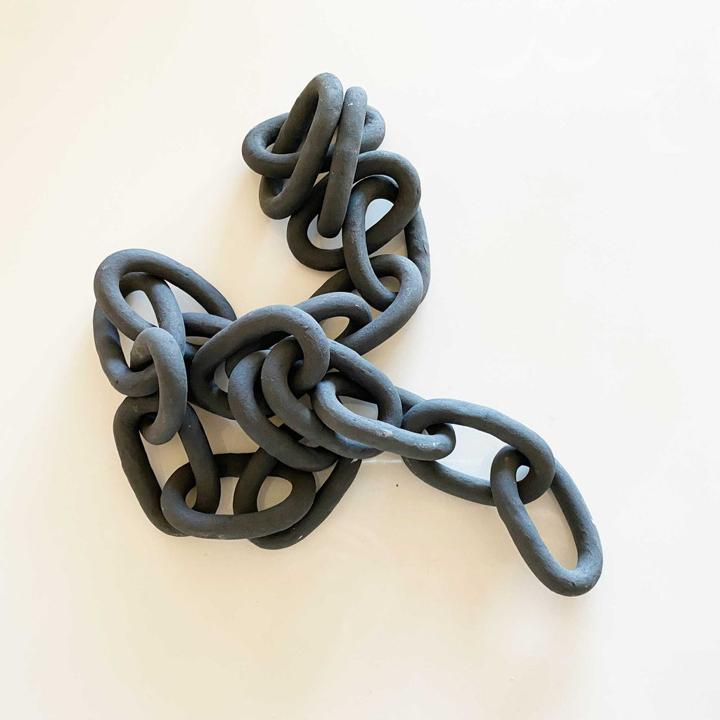 Medium Ceramic Chain - Cool Black