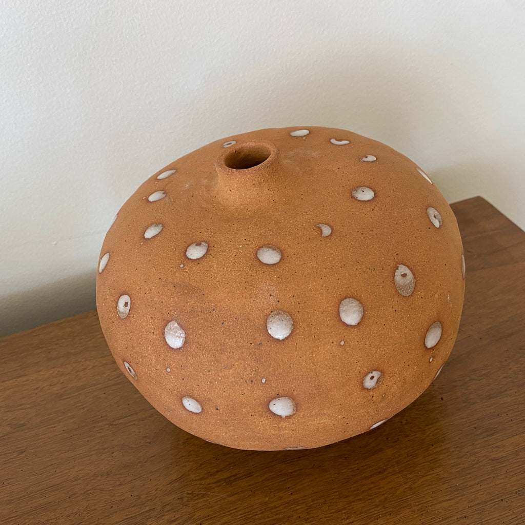 Dotted Brown Vase