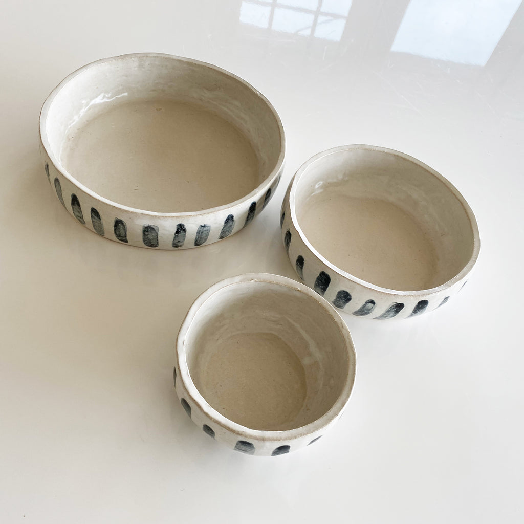 Painted Stripe Bowl - Small