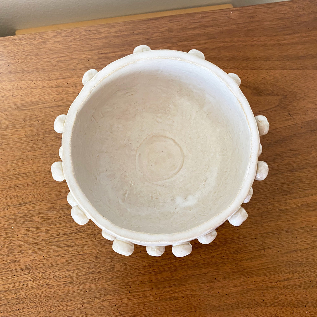 Bobble Texture Bowl - White