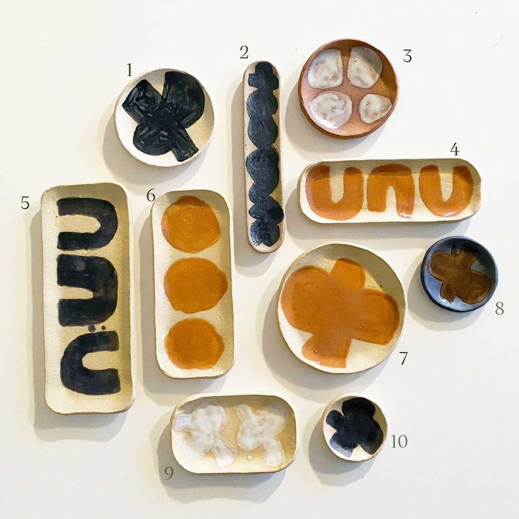 Abstract Painted Trays