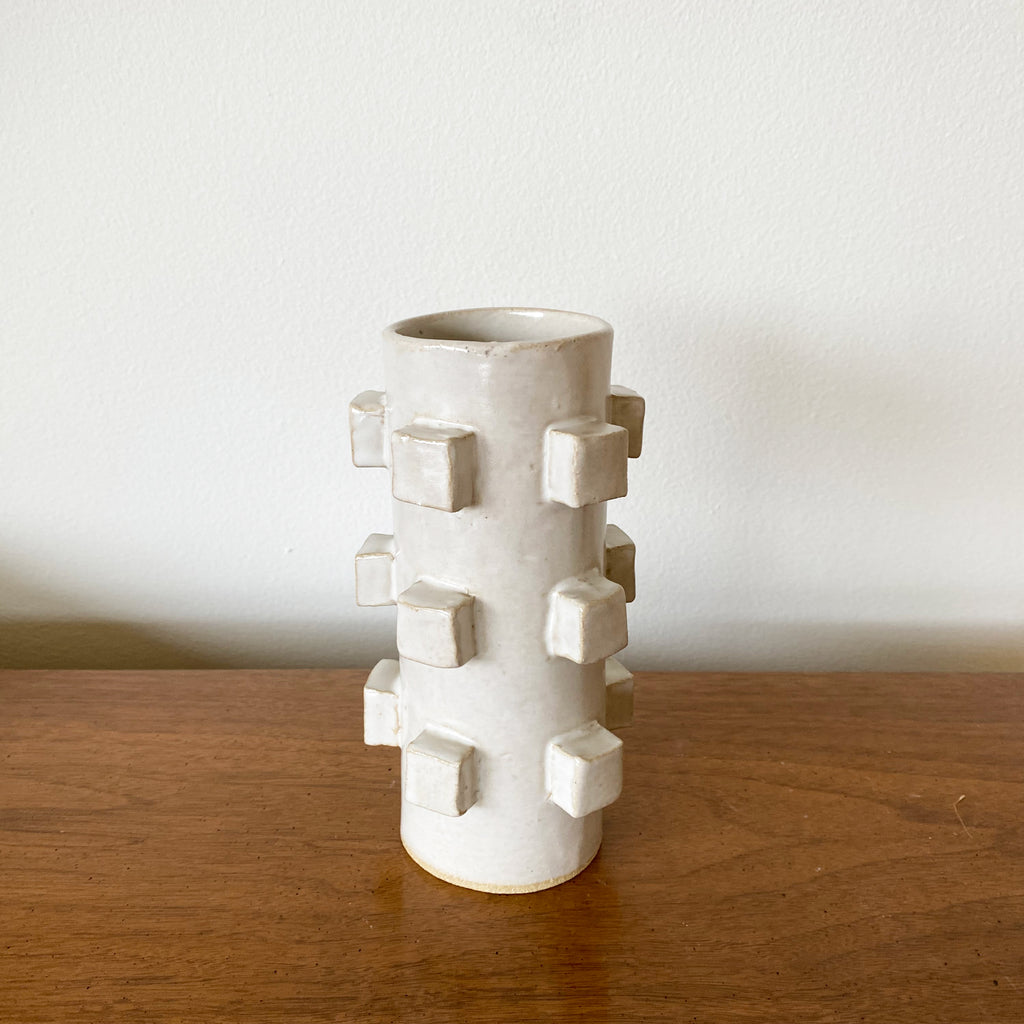 Cubed Vase - White